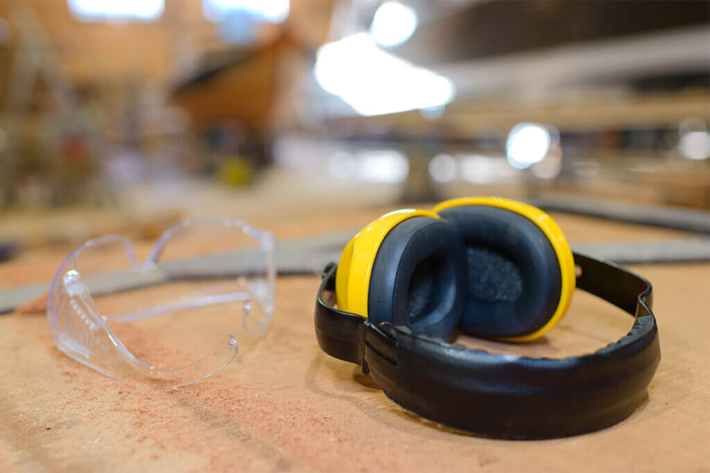 cordless impact driver safety glasses and hearing protection