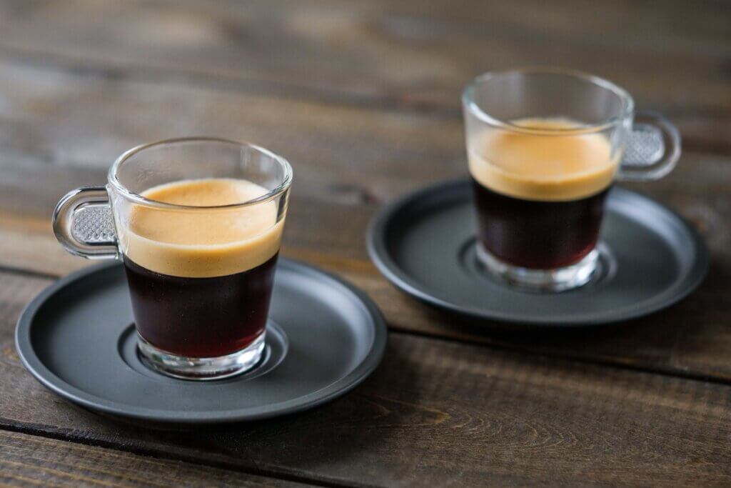 two espresso cups