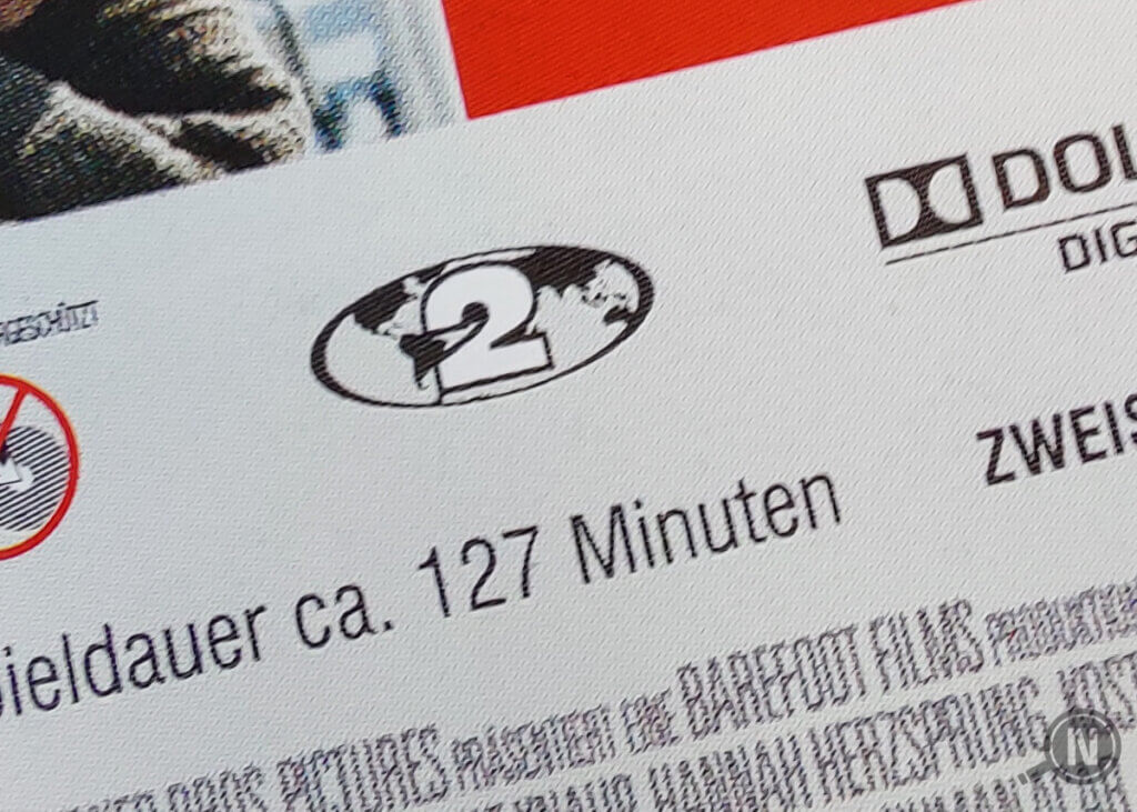 Region code on the cover of a DVD