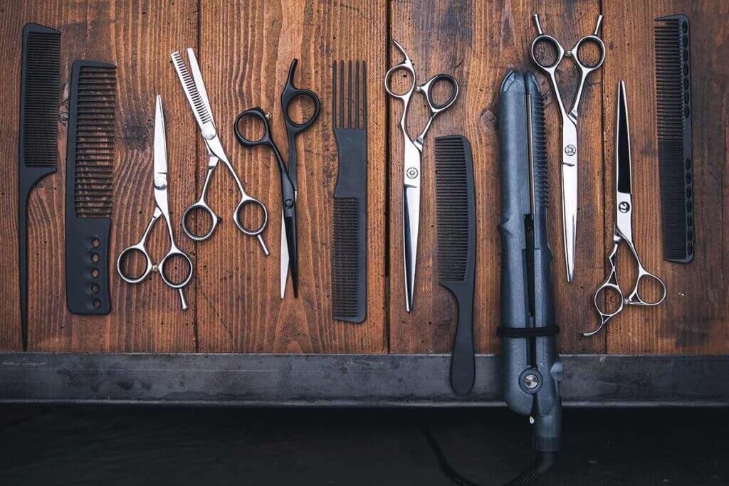 professional hairdressing utensils