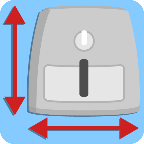  media element appliance size