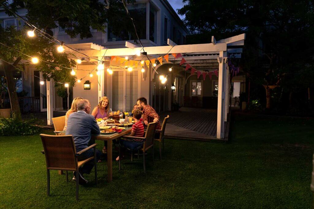 For outdoor areas, you need a more powerful radiant heater than for indoor areas.
