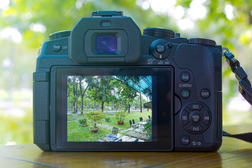 back of a system camera